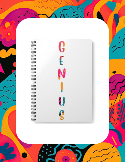 Spiral Bound Softcover Notebook A5 - Genius