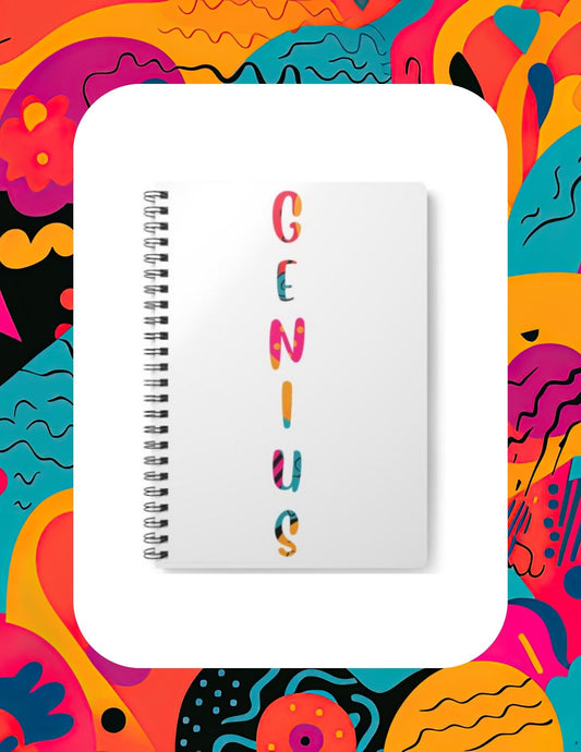 Spiral Bound Softcover Notebook A5 - Genius